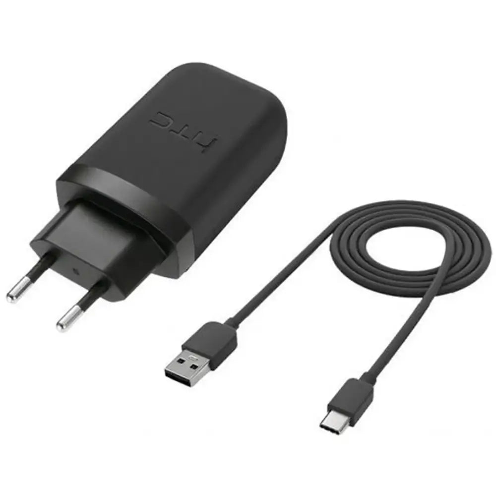 HTC USB Chargeur Rapide + USB-C-Câble Noir - HTC